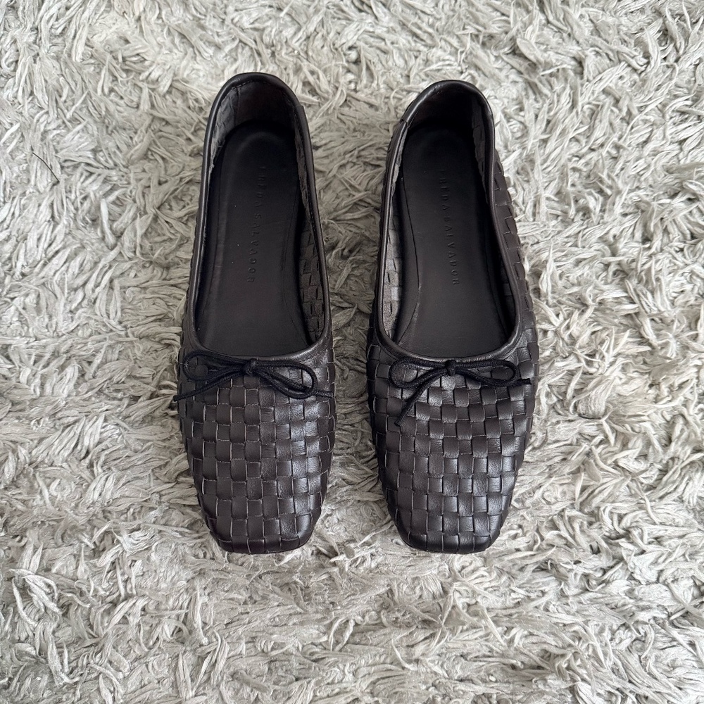 Freda Salvador Jada Square Ballet Flat in Espresso